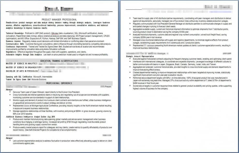 Resume Examples 2 VP Product Manager BEFORE profilesthatpop.com Jared J. Wiese Resume Writing Services LinkedIn Profile Writing Service Career Coaching