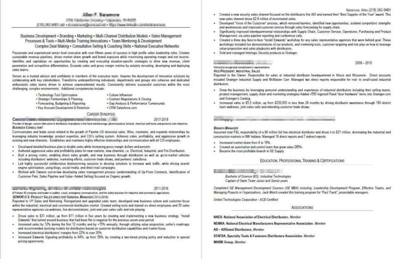 Resume Examples 3 VP Sales Executive BEFORE profilesthatpop.com Jared J. Wiese Resume Writing Services LinkedIn Profile Writing Service Career Coaching