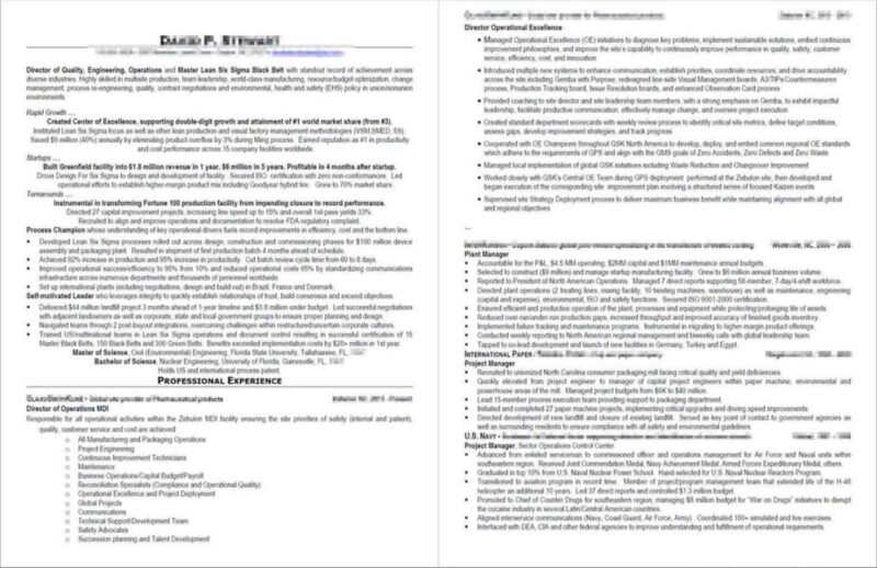 Resume Examples 4 VP Supply Chain BEFORE profilesthatpop.com Jared J. Wiese Resume Writing Services LinkedIn Profile Writing Service Career Coaching